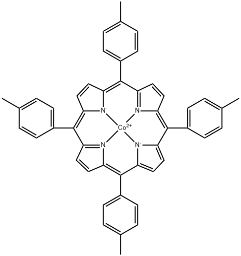 5,10,15,20-四(4-甲基苯基)-21H,23H-卟吩钴 结构式