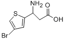 3-AMINO-3-(4-BROMO-THIOPHEN-2-YL)-PROPIONIC ACID 结构式