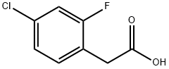 4-氯-2-氟苯乙酸 结构式