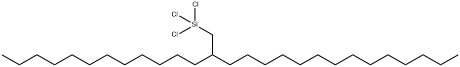 13-(三氯硅基甲基)二十七烷 结构式