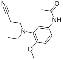 3-(N-氰乙基-N-乙基)氨基-4-甲氧基乙酰苯胺 结构式