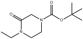 1-乙基-4-(叔丁基氧基羰基)哌嗪-2-酮 结构式