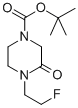 1-(2'-FLUORO)ETHYL-4-(TERT-BUTYLOXYCARBONYL)PIPERAZIN-2-ONE 结构式