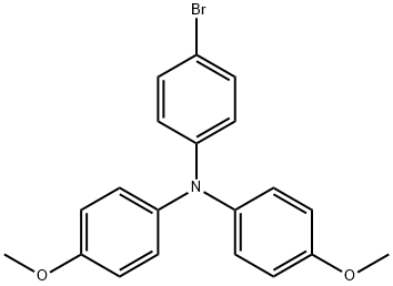 4-溴-4',4'-二甲氧基三苯胺 结构式