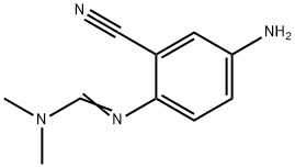 N'-(4-氨基-2-氰基苯基)-N,N-二甲基甲酰胺 结构式
