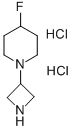 1-(氮杂环丁烷-3-基)-4-氟哌啶二盐酸盐 结构式