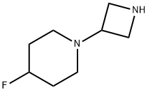 1-(3-氮杂环丁基)-4-氟哌啶 结构式