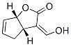 2H-Cyclopenta[b]furan-2-one, 3,3a,4,6a-tetrahydro-3-(hydroxymethylene)-, [3aS-(3Z,3aalpha,6aalpha)]- (9CI) 结构式