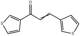 1,3-DI(3-THIENYL)PROP-2-EN-1-ONE 结构式