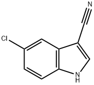 5-氯-3-氰基吲哚 结构式