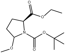 (2S)-1-叔丁基 2-乙基 5-甲氧基吡咯烷-1,2-二羧酸酯 结构式