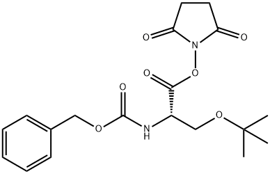 ZO-叔丁基-L-丝氨酸N-羟基琥珀酰亚胺酯 结构式