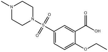 2-乙氧基-5-(4-甲基哌嗪-1-基磺酰基)苯甲酸 结构式