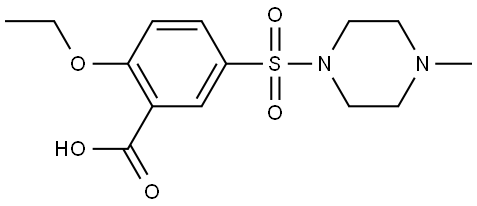 2-乙氧基-5-(4-甲基哌嗪-1-基磺酰基)苯甲酸 结构式