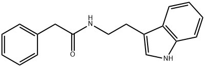 N-(2-(3-吲哚基)乙基)苯乙酰胺 结构式