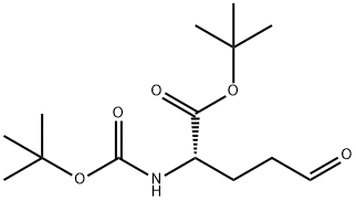 L-Norvaline, N-[(1,1-dimethylethoxy)carbonyl]-5-oxo-, 1,1-dimethylethyl ester 结构式