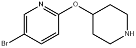 5-溴-2-(哌啶-4-氧基)吡啶 结构式