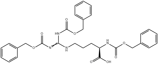 (R)-2-(((苯甲氧基)羰基)氨基)-5-(((3,7-二氧代-1,9-二苯基-2,8-二氧代-4,6-二氮杂壬基-5-亚烷基)氨基)戊酸 结构式
