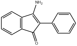 3-氨基-2-苯基二氢茚酮 结构式