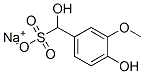 sodium alpha,4-dihydroxy-3-methoxytoluene-alpha-sulphonate 结构式