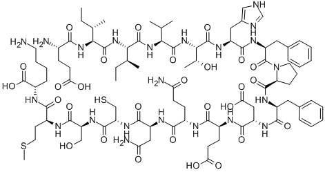 H-GLU-ILE-ILE-VAL-THR-HIS-PHE-PRO-PHE-ASP-GLU-GLN-ASN-CYS-SER-MET-LYS-OH 结构式