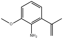 Benzenamine,  2-methoxy-6-(1-methylethenyl)- 结构式