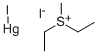 Diethylmethylsulfonium iodide mercuric iodide addition compound 结构式
