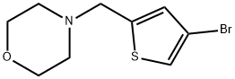 4-[(4-溴噻吩-2-基)甲基]吗啉 结构式