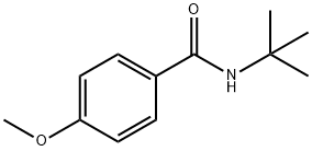 N-叔丁基-4-甲氧基苯甲酰胺 结构式