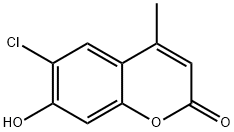 6-氯-羟基-4-甲基香豆素 结构式