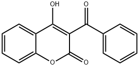 3-BENZOYL-4-HYDROXYCOUMARIN 结构式