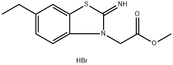 METHYL 2-(6-ETHYL-2-IMINOBENZO[D]THIAZOL-3(2H)-YL)ACETATE HYDROBROMIDE 结构式