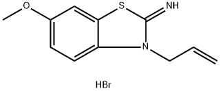 3-ALLYL-6-METHOXYBENZO[D]THIAZOL-2(3H)-IMINE HYDROBROMIDE 结构式