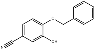 4-苄氧基-3-羟基苯甲腈 结构式