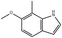 6-甲氧基-7-甲基-1H-吲哚 结构式