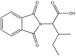 2-(1,3-二氧代-1,3-二氢-2H-异吲哚-2-基)-3-甲基戊酸 结构式