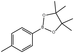 4-(4,4,5,5-四甲基1,3,,2-二氧杂硼烷-二基)甲苯 结构式