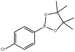 4-(4,4,5,5-四甲基-1,3,2-二氧杂硼烷-2-基)氯苯 结构式