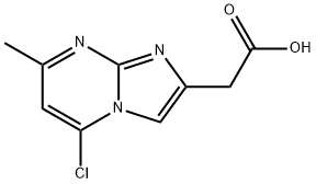 (5-Chloro-7-methyl-imidazo[1,2-a]pyrimidin-2-yl)-acetic acid 结构式
