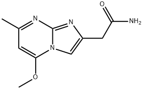 2-(5-Methoxy-7-methyl-imidazo[1,2-a]pyrimidin-2-yl)-acetamide 结构式