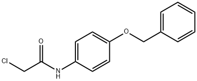 N-(4-苄氧基-苯基)-2-氯-乙酰胺 结构式