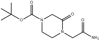 tert-butyl 4-(2-amino-2-oxoethyl)-3-oxopiperazine-1-carboxylate 结构式