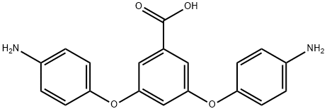 3,5-二(4-氨基苯氧基)苯甲酸 结构式