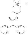 4-二苯乙酰氧基-N-甲基-哌啶甲碘化物 结构式