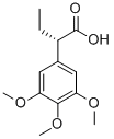 (S)-2-(3,4,5-三甲氧基苯基)丁酸 结构式