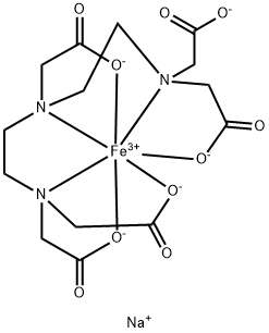 二乙三胺五乙酸铁钠 结构式
