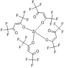 六氟-乙酰丙酮锆 结构式