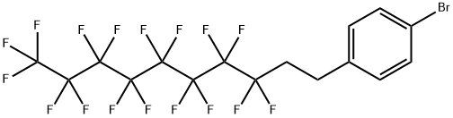 1-溴-4-(3,3,4,4,5,5,6,6,7,7,8,8,9,9,10,10,10-十七氟癸基)苯 结构式