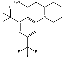 N-(2-(哌啶-2-基)乙基)-3,5-双(三氟甲基)苯胺 结构式