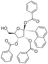 .beta.-D-Ribofuranoside, 1-naphthalenyl, tribenzoate 结构式